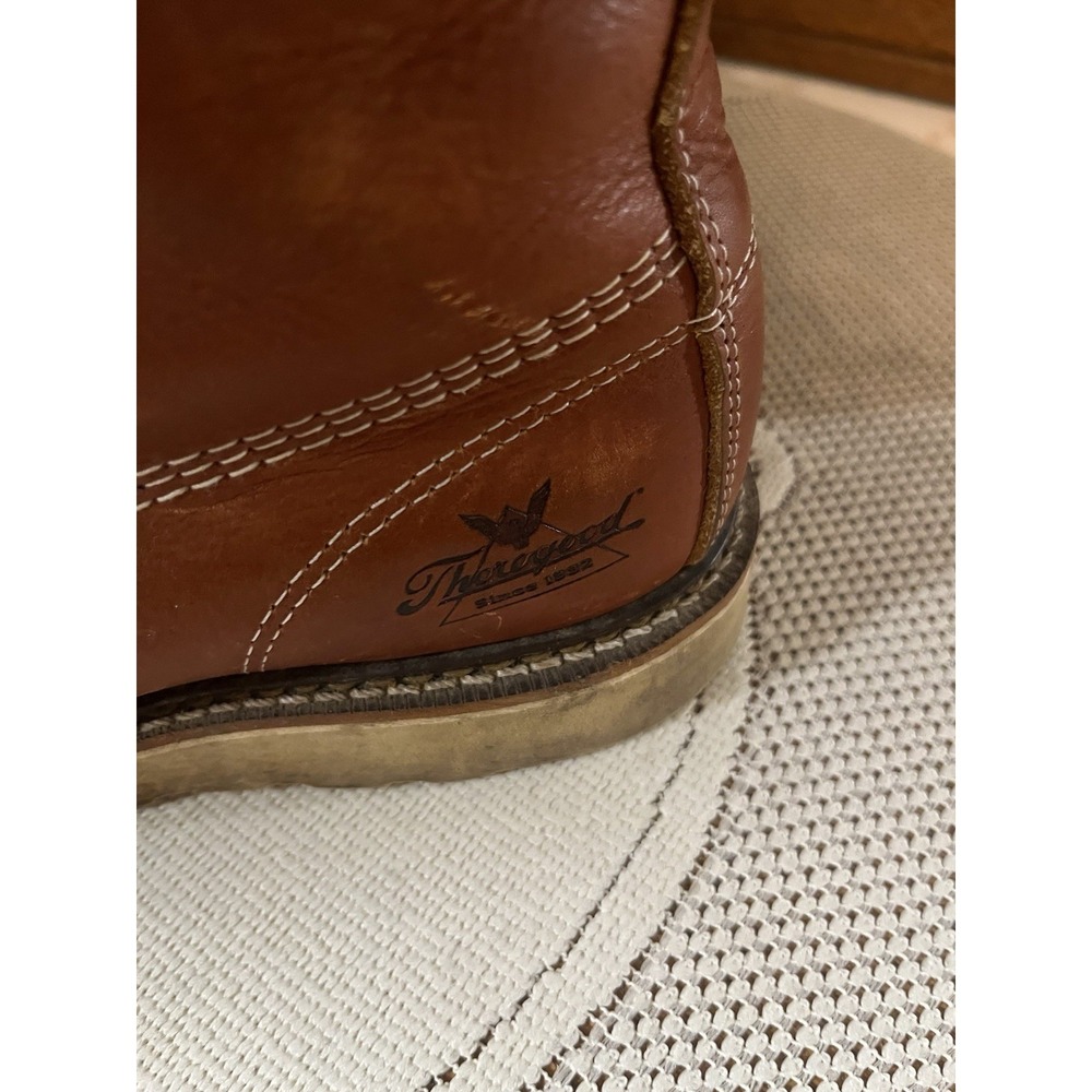Thorogood 814-4200 Men's 6" Leather Work Boots-Brown-Size: 7 D - Picture 4 of 9